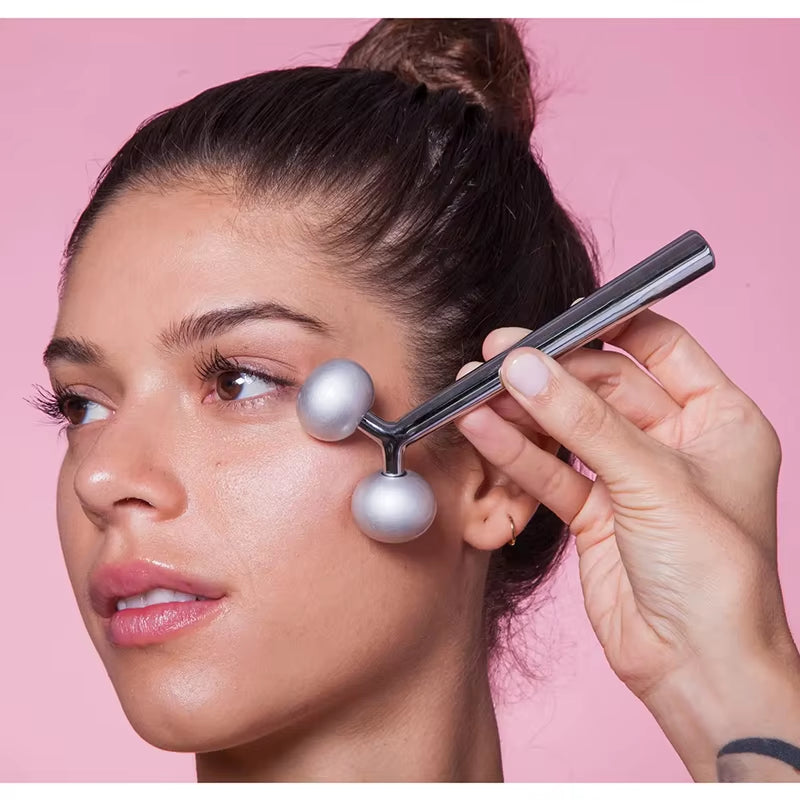 Natural Beauty & Wellness Facial Roller Massager V Face Skin Tightening & Collagen Production Rejuvenated Appearance Firm Tone