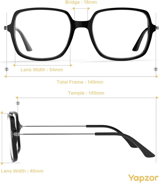 Computer Blue Light Blocking Glasses Square anti Eye Strain/Uv/Glare Blue Light Filter Gaming Eyeglasses for Women Men