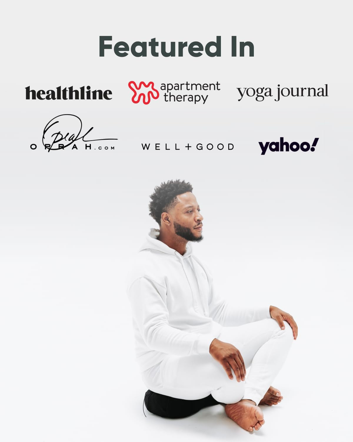 Mindful & Modern Large Meditation Cushion | Zafu Yoga Bolster Meditation Floor Pillow Seat | Buckwheat Hull Filled Crescent Shaped Cushion with Removable Washable Cover + Carry Handle (Minimal Black)