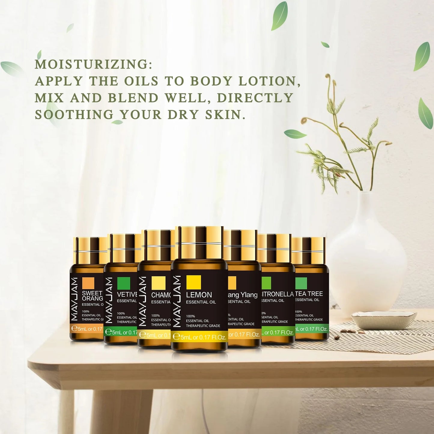 35X5Ml Essential Oils Set, Pure Natural Essential Oils for Diffusers, Humidifiers, Massages, Aromatherapy, Candle Making, Skin & Hair Care