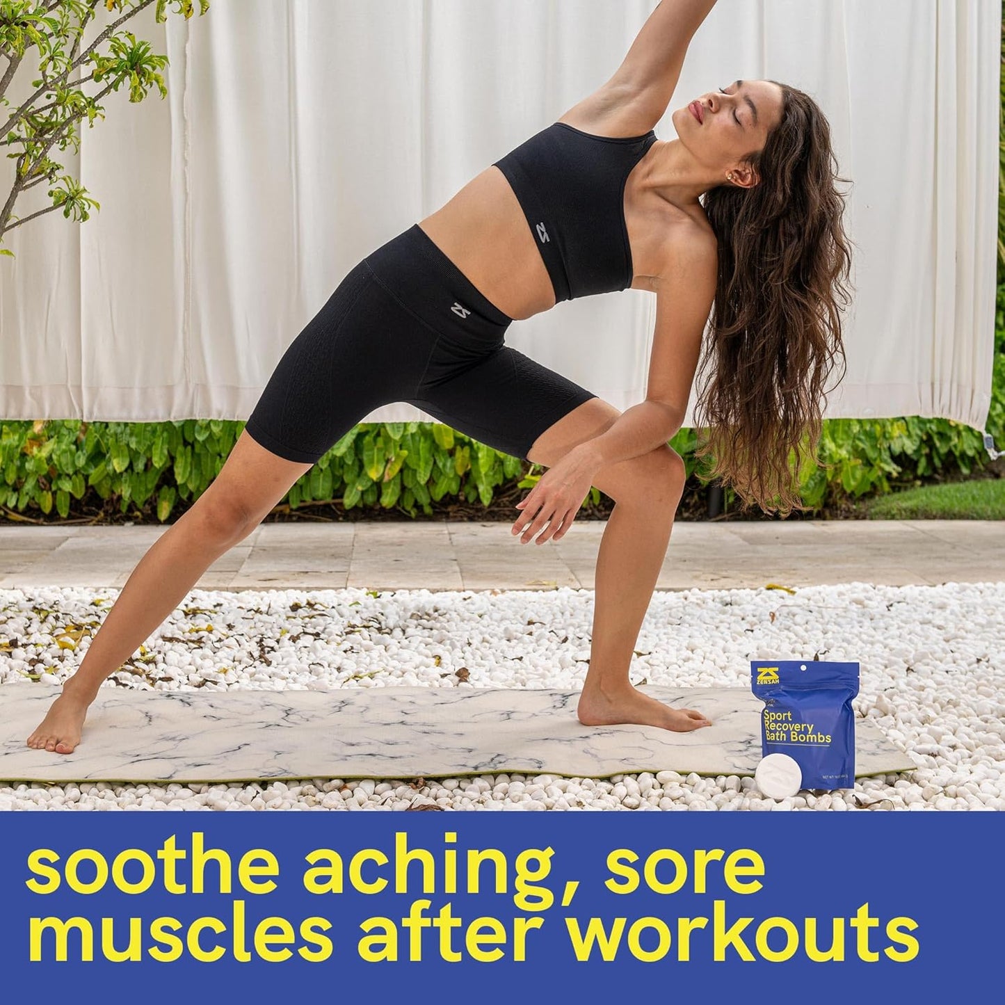 Sport Recovery Bath Bombs - Magnesium Epsom Salt for Soaking Sore Muscles, Christmas Stocking Stuffers, Made in USA with Essential Oils, Peppermint and Eucalyptus Relaxation for Athletes