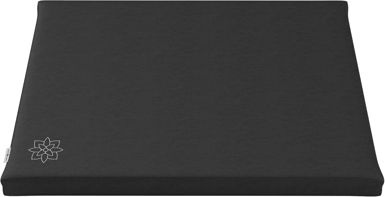 Mindful & Modern Zabuton Meditation Mat - Cotton Filled Yoga and Meditation Pad - Zabuton Meditation Cushion for Kneeling and Sitting Support - Large Rectangular Sitting Floor Pillow for Bench or Zafu