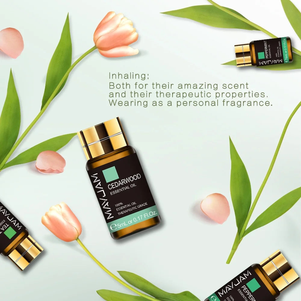 35X5Ml Essential Oils Set, Pure Natural Essential Oils for Diffusers, Humidifiers, Massages, Aromatherapy, Candle Making, Skin & Hair Care