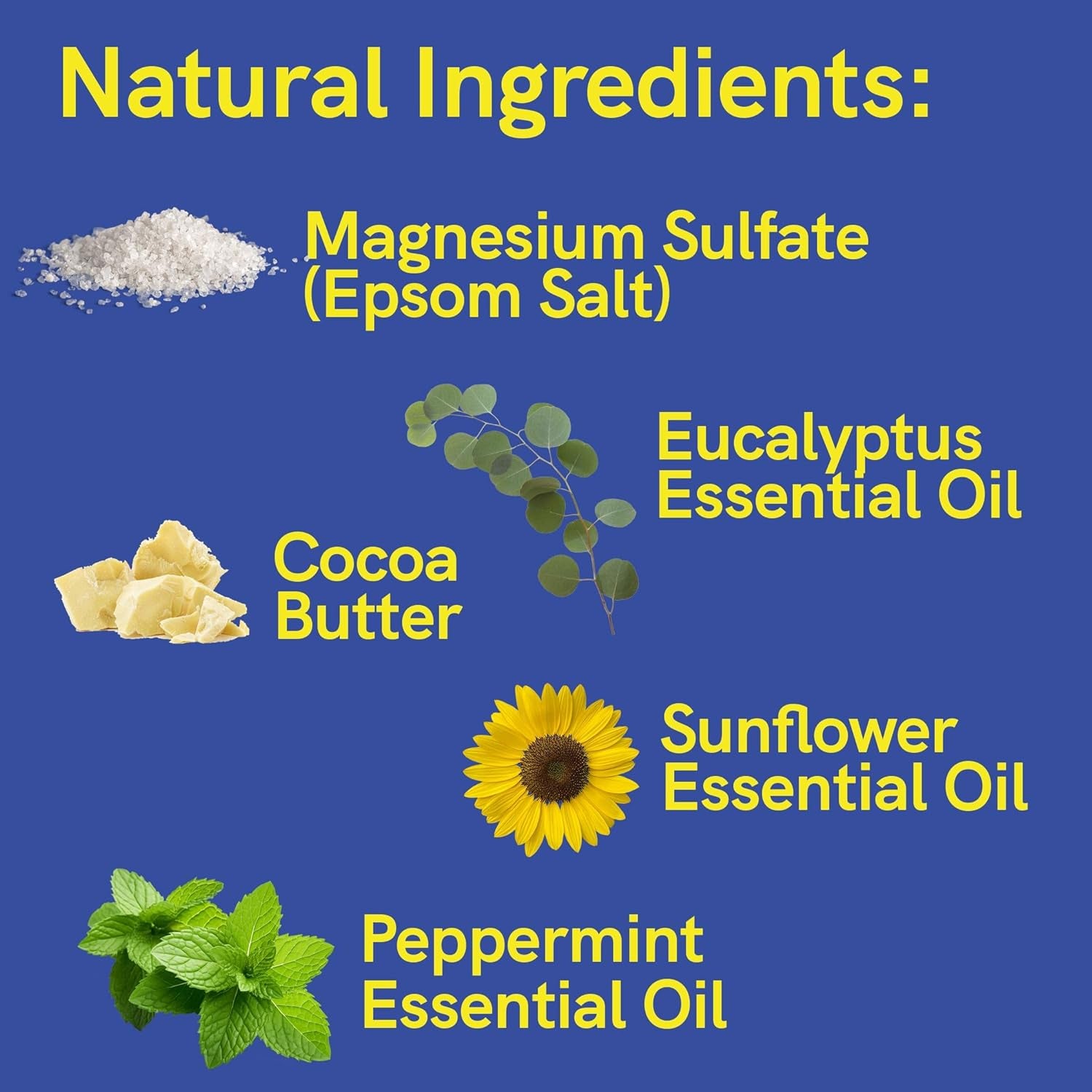 Sport Recovery Bath Bombs - Magnesium Epsom Salt for Soaking Sore Muscles, Christmas Stocking Stuffers, Made in USA with Essential Oils, Peppermint and Eucalyptus Relaxation for Athletes